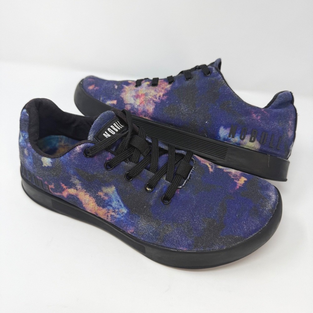 NOBULL Women's Size 9 Trainer Galaxy Print SuperFabric Low‎ Top Gym Shoes Purple